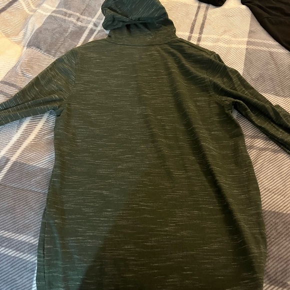 Light weight army green snd grey hoodie. - Picture 2 of 3